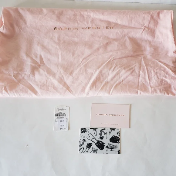 Sophia Webster Black Butterfly Leather Handbag - Picture 10 of 10